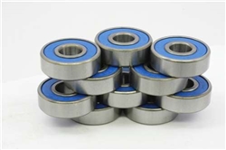 10 Sealed Bearing R188-2RS 1/4"x1/2"x3/16" inch Miniature Bearings