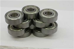 5x11x4 Stainless Steel Shielded ABEC-5 Miniature Bearings Pack of 10
