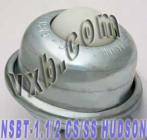 NSBT-1 1/2 CS/SS Stud Mounted Ball Transfer Unit 1-1/2" Main Ball:vxb:Ball Bearing
