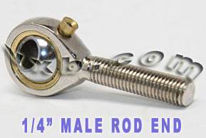 Male Rod End 1/4 Inch POSB4L Heim Joint:vxb:Ball Bearing