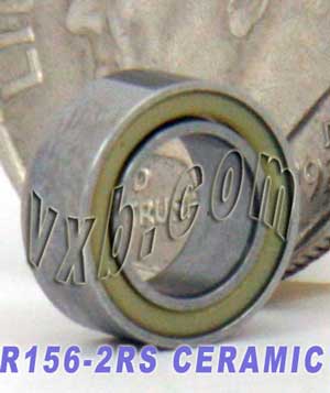 R156-2RS Ceramic Bearing 3/16"x5/16"x1/8":Sealed:vxb:Ball Bearing