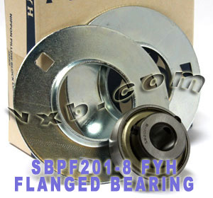 1/2 Stamped steel plate round three-bolt flange type Bearing SBPF201-8:vxb:Ball Bearing