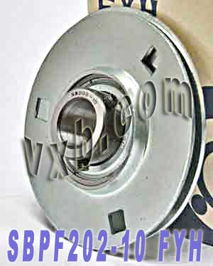 5/8 Stamped steel plate round three-bolt flange type Bearing SBPF202-10:vxb:Ball Bearing