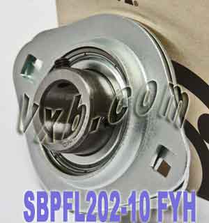 5/8 Stamped steel plate oval two bolt Flanged Bearing SBPFL202-10:vxb:Ball Bearing
