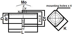 SMSKC8 NB 8mm Center Mount Square Flange Slide Bush:Nippon Bearing Linear Systems