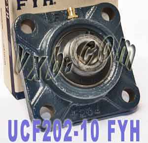 5/8 Square Flanged Mounted Bearing UCF202-10:vxb:Ball Bearing