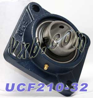 UCF210-32 Four Bolt Flange Unit 2 Inner Diameter:vxb:Ball Bearing