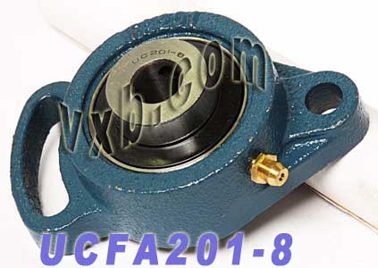 1/2" Flange Cartridge Unit UCFA201-8:vxb:Ball Bearing