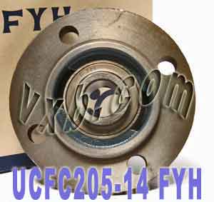 7/8 Round flanged Mounted Bearing UCFC205-14:vxb:Ball Bearing