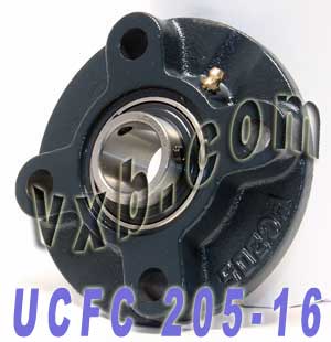 1 Flange Cartridge Unit UCFC205-16:vxb:Ball Bearing