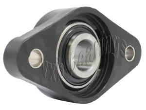 1/2" Thermoplastic Mounted Bearing UCNFL201-8 + 2 Bolts Flanged Cast Housing:vxb:Ball Bearing