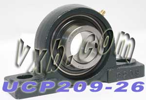 1 5/8 inch UCP-209-26 Pillow Block Mounted Bearing:vxb:Ball Bearing